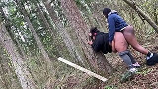 Sexy bbw gets fucked in nature