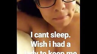 Sexy Latina playing with her self