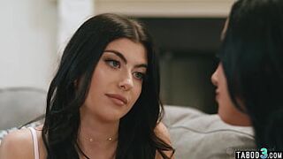 Naughty stepdaughter lures her stepmother into taboo sex