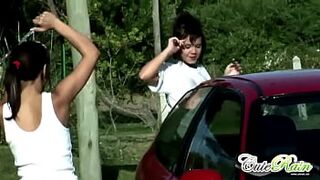 Cute Rain Sexy Car Wash