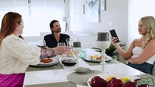 Stepdaughter Harley secretly servicing stepdad Tommy's cock