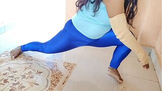 Hot sexy yoga teacher's doggy style fuck