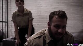 Chad rams Adrianas tight pussy so fucking rough pounding her with his big bad cock in a doggystyle position!