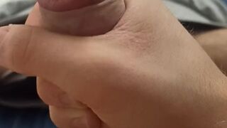 POV: Jerking Off with a Pimple on my Huge Cock