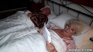 Granny cheating on her hubby with a y. guy