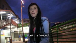 PublicAgent Timea looks great in underwear and sucking my cock