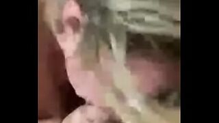 Big Boobed Wife Sucking Dick and Swallowing Cum