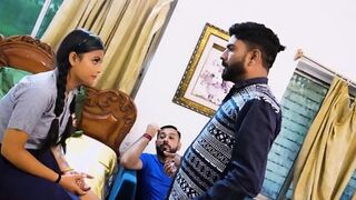 A TUTION TEACHER STEP BROTHER FUCKED HIS SEXY STUDENT HARDCORE THREESOME SEX(1080p)