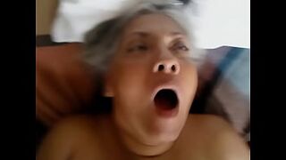 Ebony granny fucked in the ass