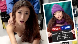 Shoplifter Teenie Gets Caught Stealing Makeup On Christmas - Shoplyfter