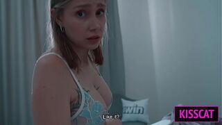 Why Step Mom Wakes with Step Son’s Cock in Hand Post-Fight — Will She Gets Face Cum in Share Bed?
