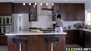 Buddy Hollywood feeds Veronica Avluv his huge cock