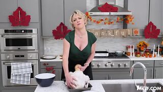 Naughty MILF dinner