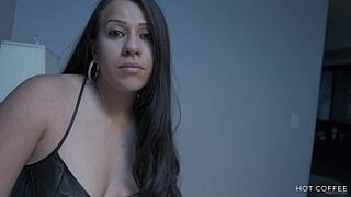 HORNY BABYSITTER : My husband left me alone in the hotel and I took advantage of the situation