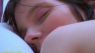 sweet big boob hairy teen gets rough big cock fucked by her stepdad in the ninth month of pregnancy