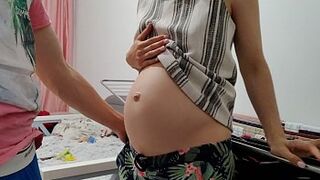 morning sex with my pregnant wife doggystyle