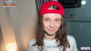 The Cute Delivery Girl ate my Pizza and was Fucked Hard for it