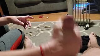 Wife helps out