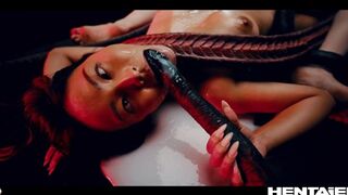 Rae Lil Black & Jia Lissa 3d Asian Monster Fucked Hentai Uncensored Creampie
